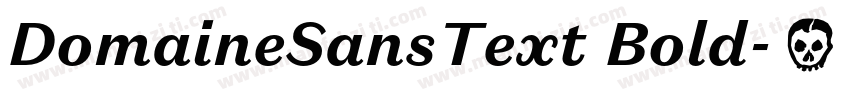DomaineSansText Bold字体转换